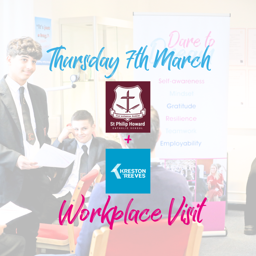 4 #DaretoDream events happening this week:

💜 Thomas Bennett CC &amp; London Gatwick - The Skills (Tue)
💜 Southern Water &amp; PACA - Workplace Visit (Tue)
💜 Rolls Royce &amp; Ormiston Six Villages Academy - The Skills (Wed)
💜 Kreston Reeves &amp; St Philip Howard CC - Workplace Visit (Thu)