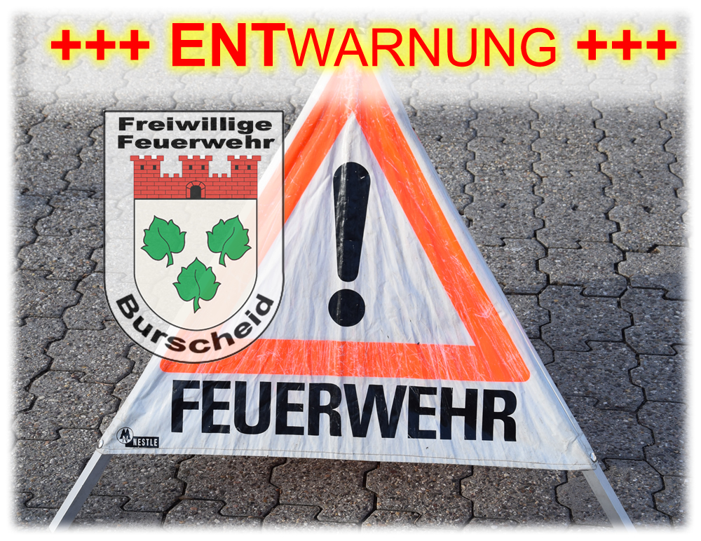 FwBurscheid's tweet photo. +++ ENTWARNUNG +++

Der Warntag ist nun offiziell beendet!

Weitere Informationen zum Thema "Warnung" gibt es auf unserer Homepage unter:
https://t.co/thFFDetppu

#Feuerwehr #FeuerwehrBurscheid #Burscheid #Hilgen #Dierath #Paffenlöh https://t.co/PzuGhpRyHA