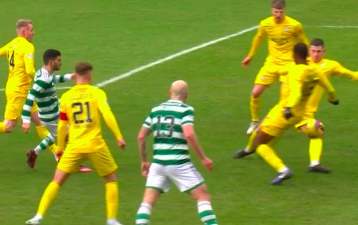 All this talk of handballs and VAR has brought back devastating memories of this decision going against Morton at Celtic Park. Still convinced this is the worst call ever by VAR.