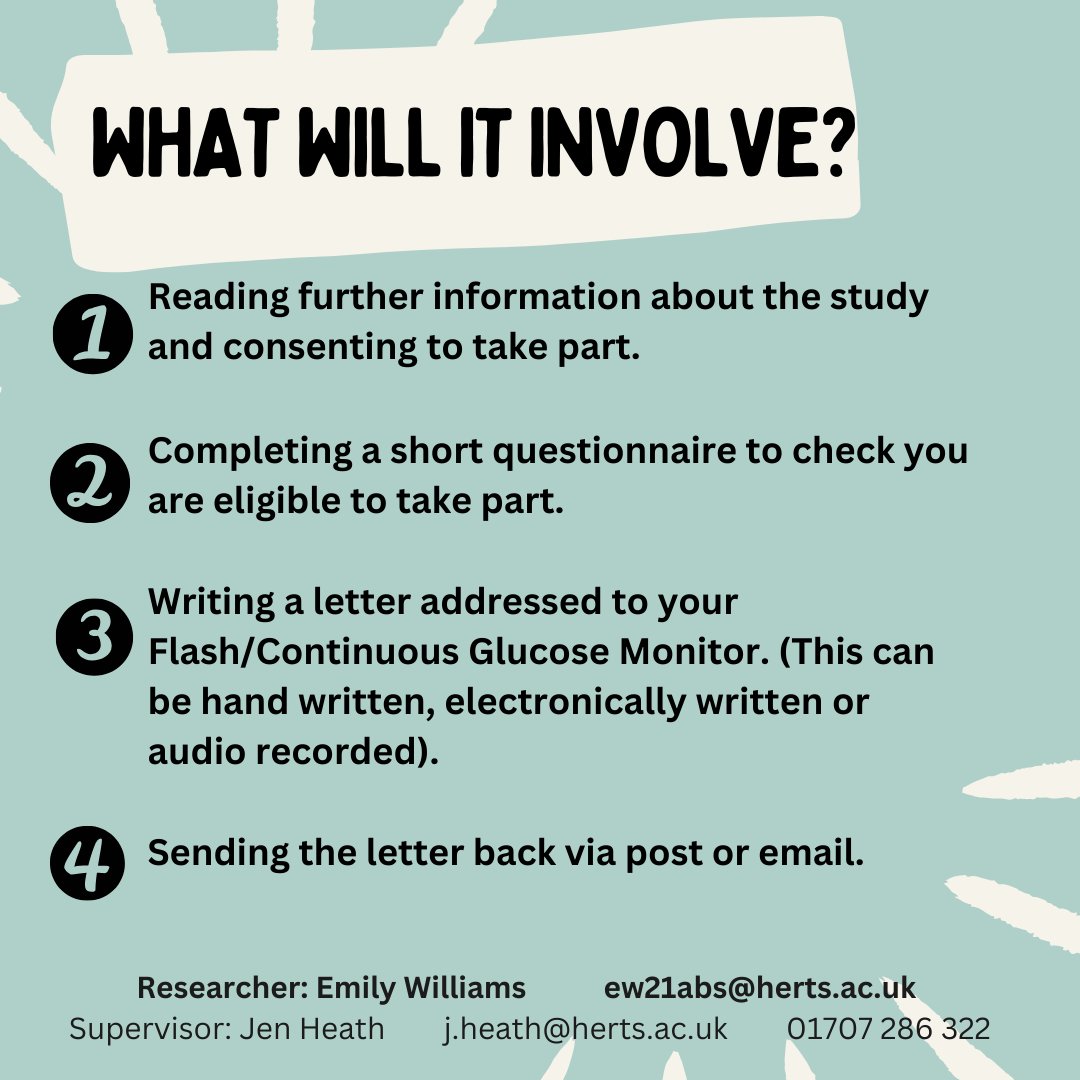 We are coming to the end of our recruitment phase!

There are still a few days left to register your interest in taking part. Follow the link in bio to sign up.

#T1DE #T1D #diabulimia #flashglucosemonitoring #continuousglucosemonitor #freestylelibre