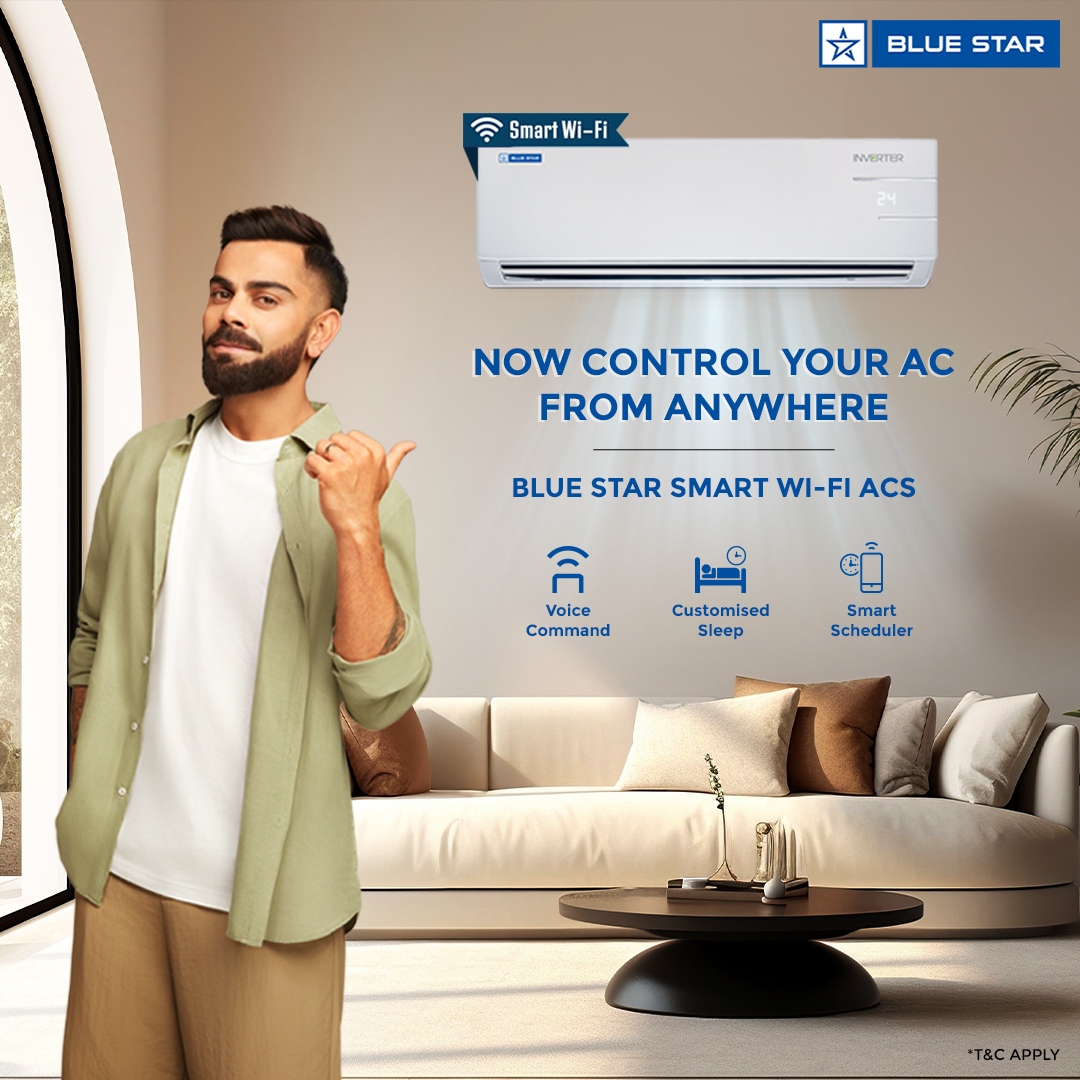 BlueStarLtd's tweet image. Switch to Blue Star Smart Wi-Fi ACs &amp;amp; effortlessly control it from anywhere using a smart app or pair it with smart devices to operate using voice command technology. 

To know more, visit: bit.ly/3TlNKf6

#BlueStar #BlueStarSmartWifiACs #VoiceCommandTechnology