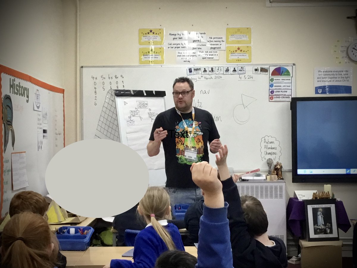 Book Week has truly kicked off with author @mattbeighton giving Year 3 the choice to decide the destiny of their characters, by crafting their own alternate storyline. Who knows where their journey will lead! #olof #BookWeek24