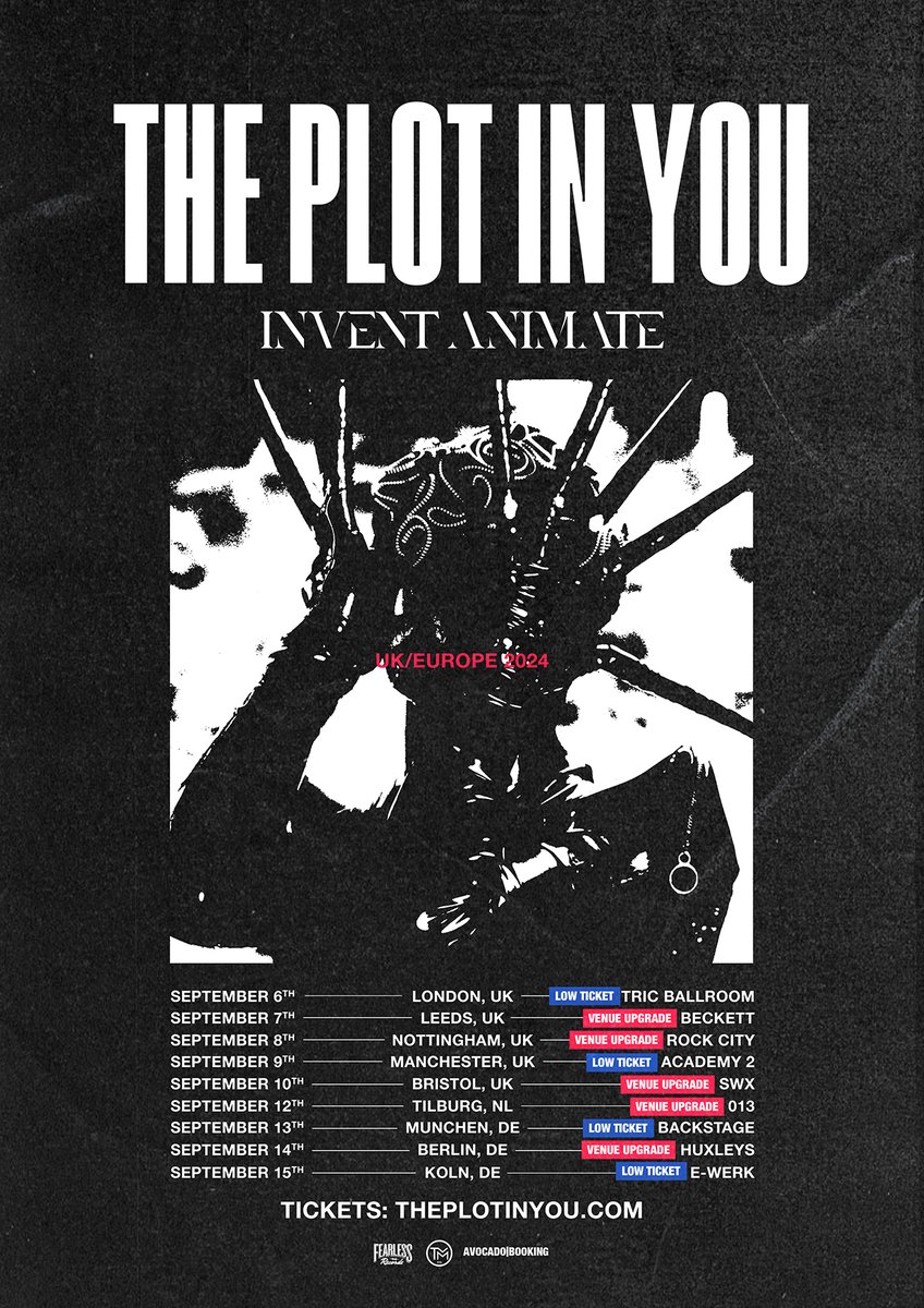 Ain't no stopping the @ThePlotInYou juggernaut in Europe this September! Nottingham has just been upgraded to Rock City due to phenomenal demand! Miss out if you dare! lnk.to/TPIY-EU-UK2024