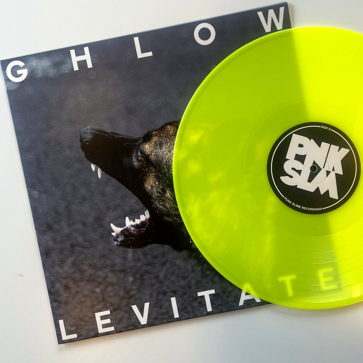 Out this Friday! GHLOW's brilliant second LP Levitate, available on limited PNKSLM exclusive neon yellow vinyl - pre-order yours: PNKSLM.com/store 'motorik punk classic' – NARC. 4/5 'jagged industrial-punk' – FLOOD 'GHLOW are an unstoppable' – God Is In The TV