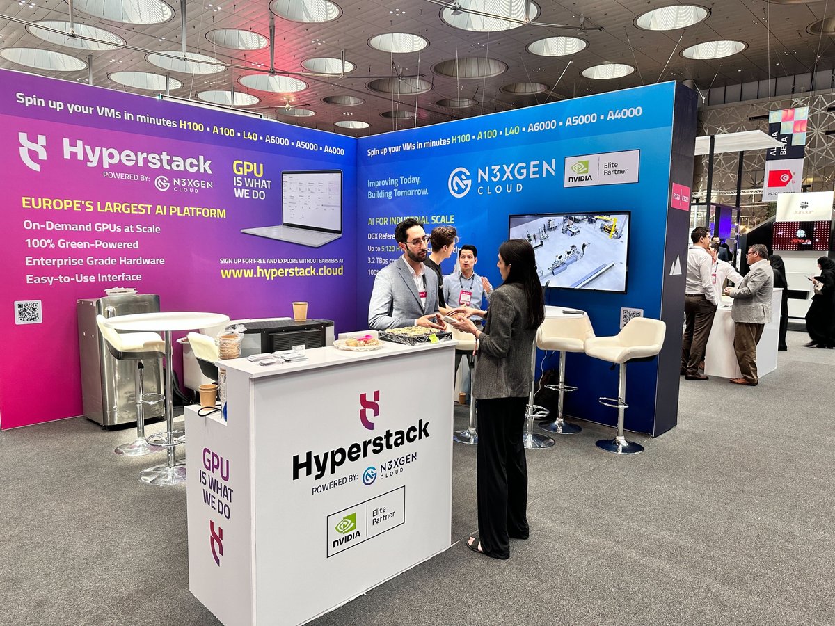 Hyperstackcloud's tweet image. Some snaps of @websummitqatar 2024!
We had an incredible time connecting with you all and diving into the exciting projects that are pushing the boundaries of technology.
#Hyperstack #WebSummitQatar #Innovation #TechConference #Technology #ArtificialIntelligence #TechIndustry…