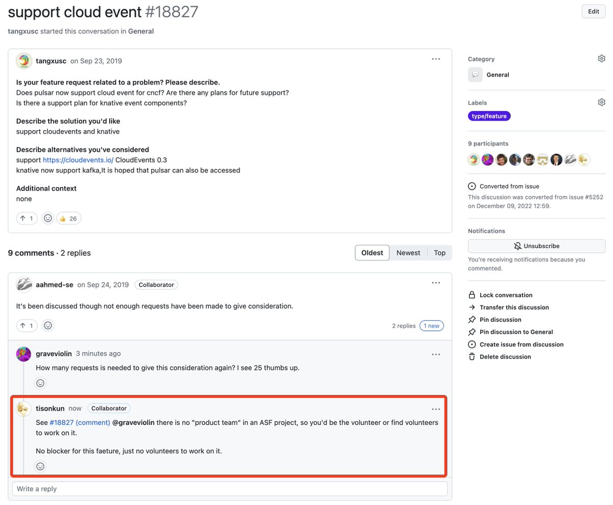 tison1096's tweet image. @TheASF employs a volunteer-based vendor-neutral community strategy - apache.org/theapacheway/.

Instead, #COSS can receive feedback and respond if you&apos;re a customer. Also, some companies are contributing to ASF projects, so being their customer may help.