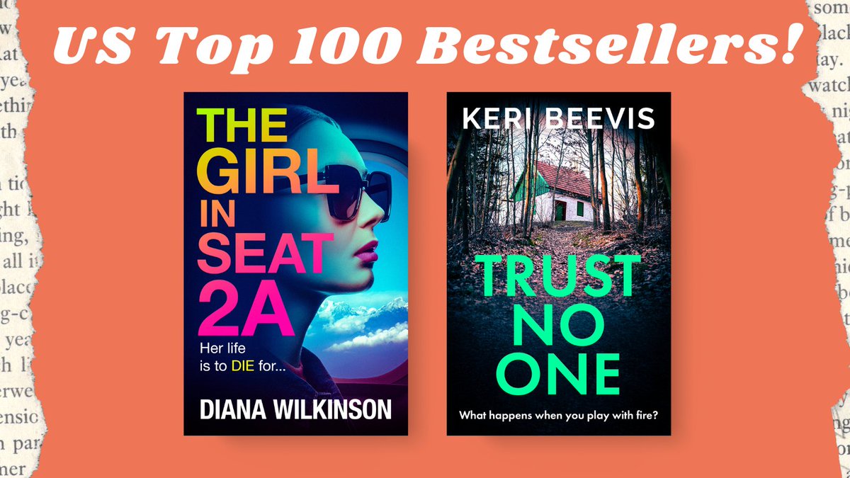 ⭐️ US BESTSELLERS ⭐️ So brilliant to see TWO of our gripping psychological thrillers from @DiWilkinson2020 and @keribeevis in the US top 100 today! Huge congratulations both! 🎉 Read here: #TheGirlinSeat2a: mybook.to/girlinseat2aso… #TrustNoOne: mybook.to/trustnoonesoci…