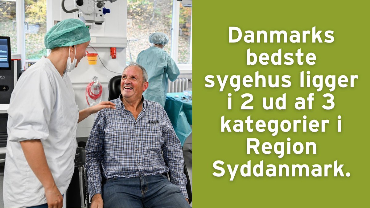 Vores sygehuse rangerer igen i år flot på avisen Dagens Medicins rangliste. Vejle Sygehus kåres som DK's bedste mellemstore hospital, og Svendborg Sygehus kåres som DK's bedste mindre hospital. I alt vurderer avisen, at 23 af DK's bedste behandlinger ligger i Region Syddanmark.