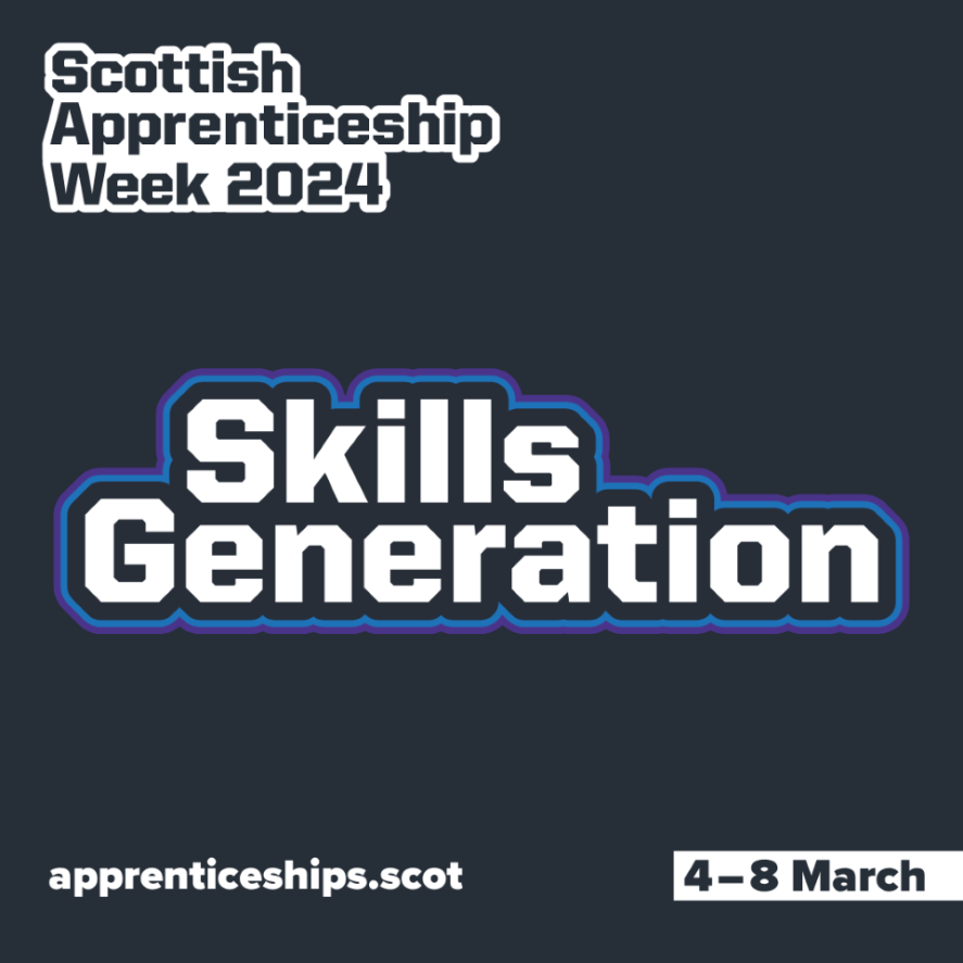 We’re supporting #ScotAppWeek24 to show that apprenticeships are creating Scotland’s #SkillsGeneration. We'll be sharing some apprentice stories throughout the week, highlighting the benefits of work-based learning.
