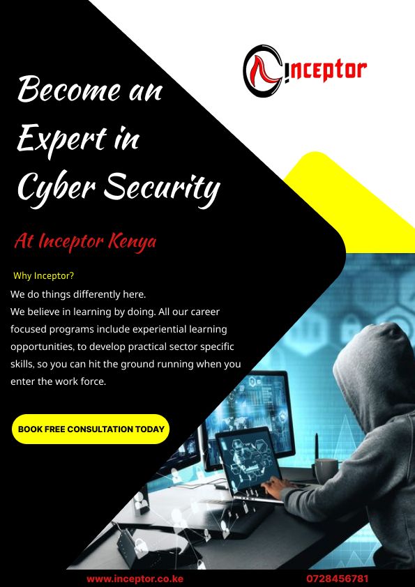 inceptor_kenya's tweet image. What's your Tech Mission?! Whether you're safeguarding data or crafting code, we've got the training that's your gear. Your skills will be unstoppable.
inceptor.co.ke
#GenZ #eTIMS #softwaredevelopmenttraining #cybersecuritytraining #tvet #aprilintake2024 #inceptorkenya