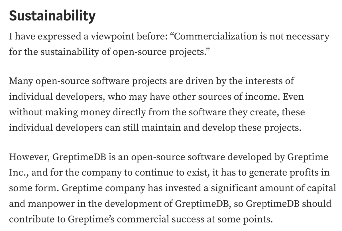 tison1096's tweet image. BTW, #GreptimeDB Community Report Part 2 is under review now.

Hopefully, I will publish it this week. In this article, I talk about how #COSS sustains. Stay tuned to get the post the first time. 

github.com/GreptimeTeam/g…