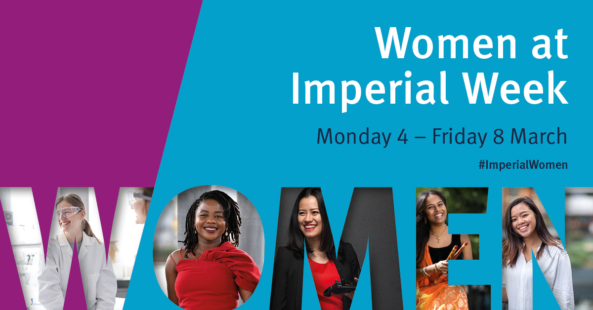 We're ready to empower our #ImperialWomen! 💪

It's officially the start of Women at Imperial Week and we're celebrating the talent, achievements, and progress of our female staff and students 💙

Register for our amazing events: ow.ly/LkYa50QKCxb