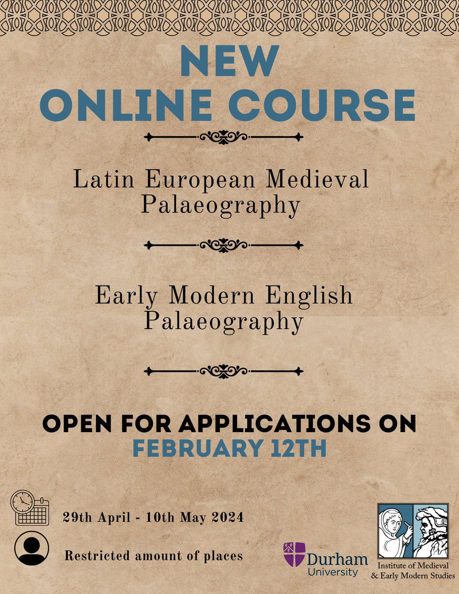 🔍 Seeking to deepen your understanding of historical scripts? Look no further! We're thrilled to announce the launch of our newest #Palaeography Course at #IMEMS 📚 Want to learn more? Click the link below: tinyurl.com/imemscourse #earlymodern #medieval