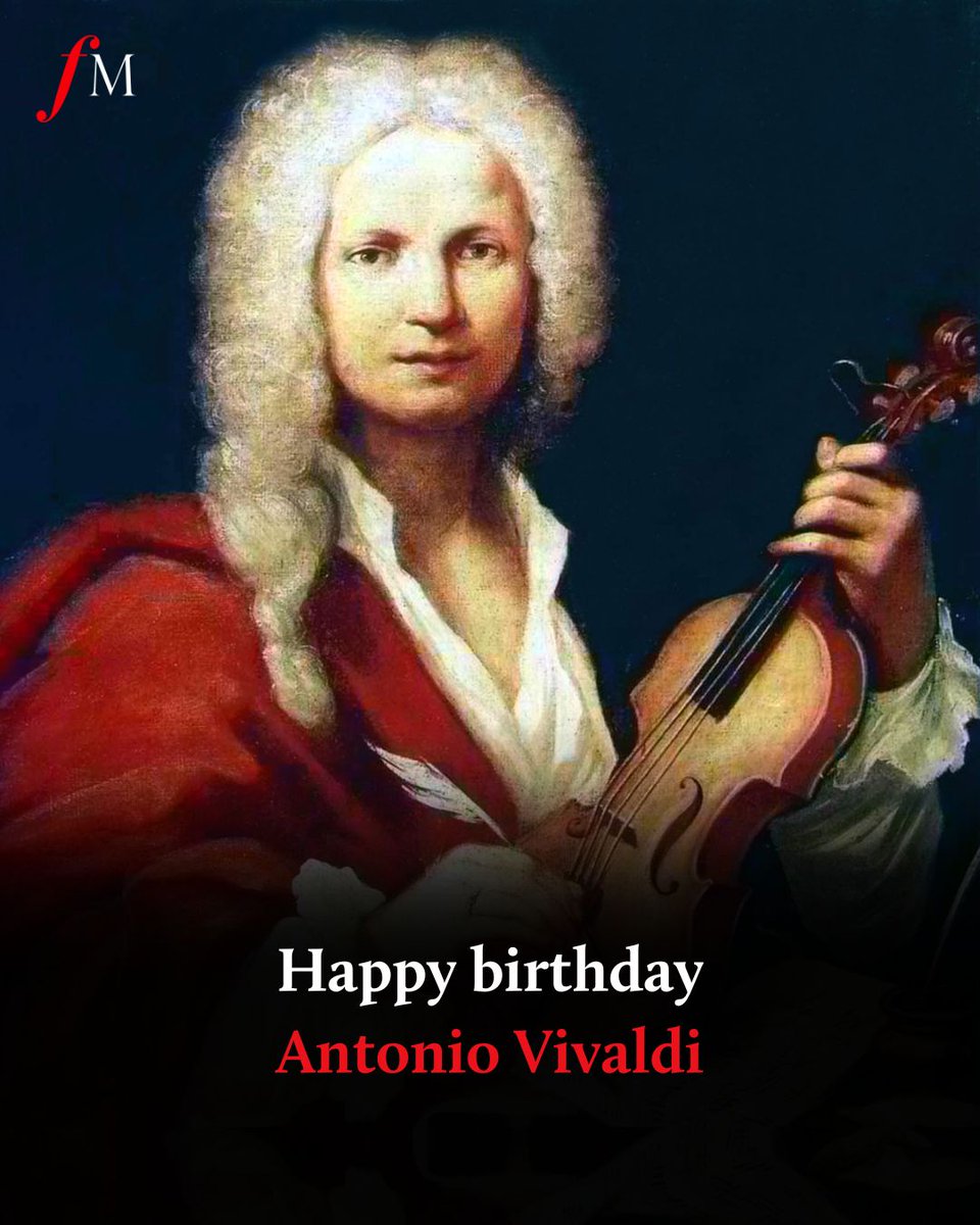 Happy birthday to the great Italian composer and violin virtuoso, Antonio Vivaldi – born 1,384 seasons ago today. 🍃 🎻