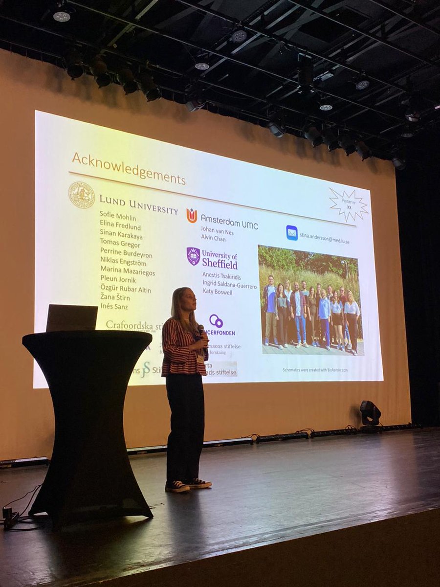ITN NEUcrest (@ineucrest) on Twitter photo Next up: Stina Andersson <a href="/AnderssonStina_/">Stina Andersson</a> (Lund University, Sweden) from <a href="/mohlinlab/">Sofie Mohlin</a> with a presentation on “Micro-environmental regulation of cancer cell fate plasticity” Next up: Stina Andersson <a href="/AnderssonStina_/">Stina Andersson</a> (Lund University, Sweden) from <a href="/mohlinlab/">Sofie Mohlin</a> with a presentation on “Micro-environmental regulation of cancer cell fate plasticity”