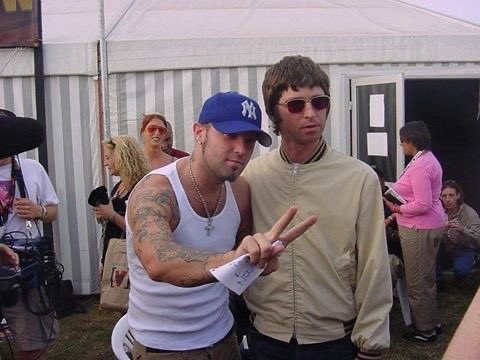 chino moreno with liam gallagher and fred durst with noel gallagher … my life has changed dramatically since i found these. and i hope yours does too