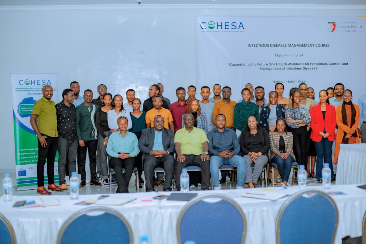 We're kicking off the Infectious Diseases Management (IDM) Course offered to university students. The activity is implemented by COHESA through <a href="/ughe_org/">University of Global Health Equity</a>  in collaboration with <a href="/Uni_Rwanda/">University of Rwanda</a>.
#COHESA
<a href="/PressACP/">OACPS Secretariat</a>
<a href="/OacpsProgramme/">OACPS Research & Innovation</a>
<a href="/EU_Commission/">European Commission</a>
<a href="/ILRI/">ILRI.org</a>
<a href="/afri_isaaa/">ISAAA_AfriCenter</a>
<a href="/Cirad/">Cirad</a>
