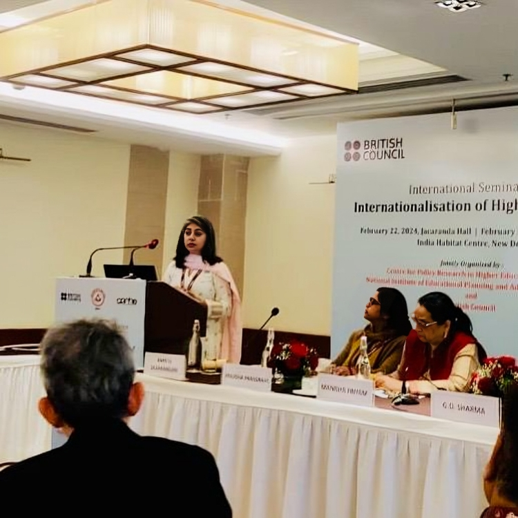 Last week, I attended the International Seminar on 'Internationalisation of Higher Education,' organised by @NIEPA_Official @BritishCouncil, New Delhi. The event was thought-provoking & brought together insightful perspectives of practitioners & academics. bit.ly/3wCltrL