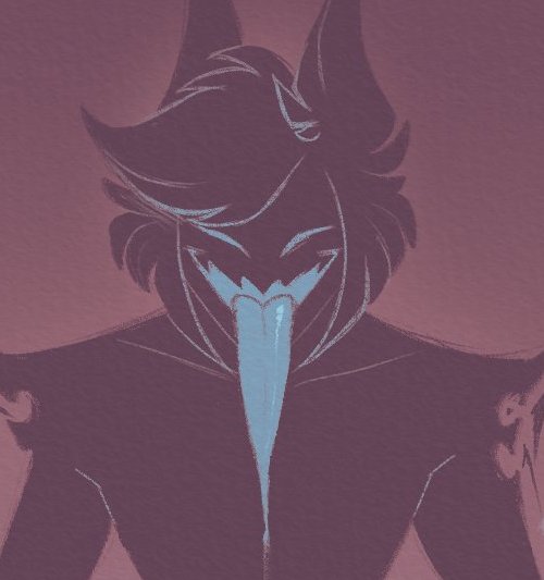 Radio_Overlord's tweet photo. ㅤ
ㅤ
Please ignore Alastor's shadow. It's acting up &amp; being quite vulgar. . .

Here it is now, showing off that tongue it has. Practically glowing like ectoplasm.~
ㅤ
ㅤ https://t.co/B4vQYWg1RI