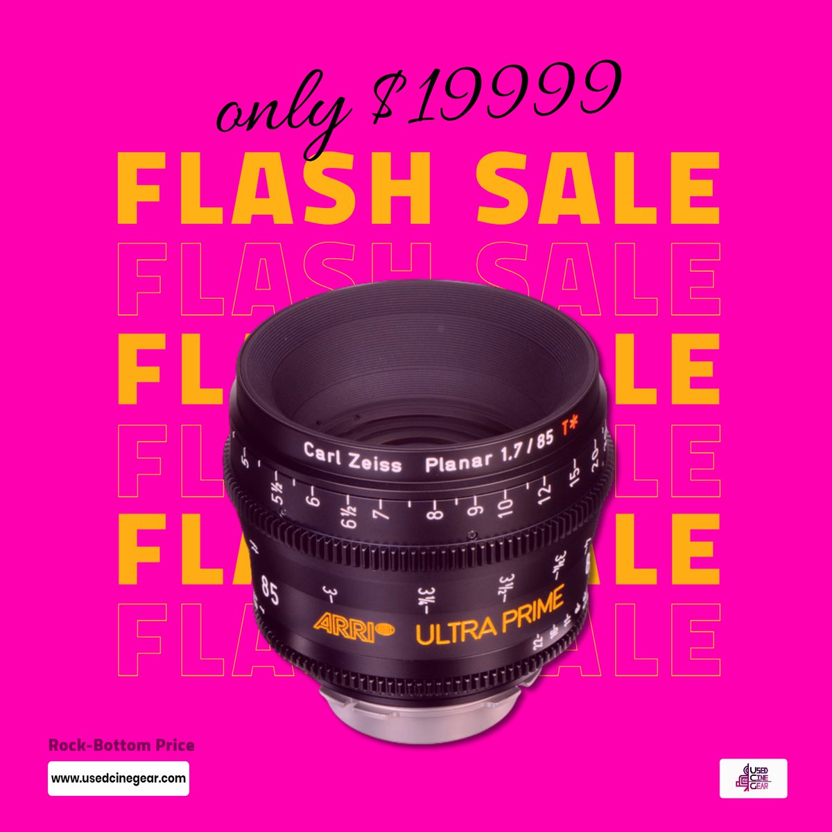 usedcinegear's tweet photo. 𝗛𝗶𝘀𝘁𝗼𝗿𝗶𝗰 𝗣𝗿𝗶𝗰𝗲: Used Arri/Zeiss Ultra Prime Cinema Lens Basic Kit, 16-24-32-50-85mm T1.9, only $𝟭𝟵𝟵𝟵𝟵 today🤭!!!

#usedcinegear #usedarrialexamini #preownedalexamini #cinematographer #fimmaker #indiefilmmaker #videomaker #moviemaker #contentcreator #media https://t.co/O6aDgqcKgY