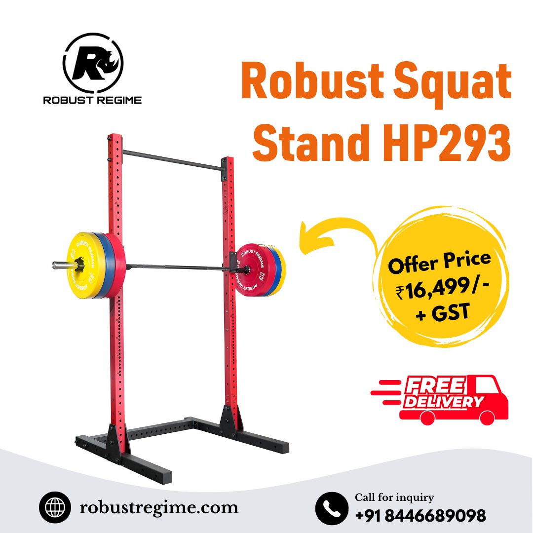 Robust Squat Stand 💪💪
Need gym equipment? Call us at +91 84466 89098 to place your order. 
Website - robustregime.com . . . 
.
.
.
#robustsquatstand #robustregime #squatstand #gymequipmentmanufacturer #fitnessequipmentmanufacturer #fitnessequipment #buysquatstand