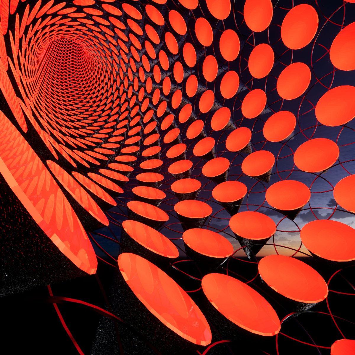 Gm! - Dusk torus. Have a great week :)
#digitalart #geometricart #algorithmicart