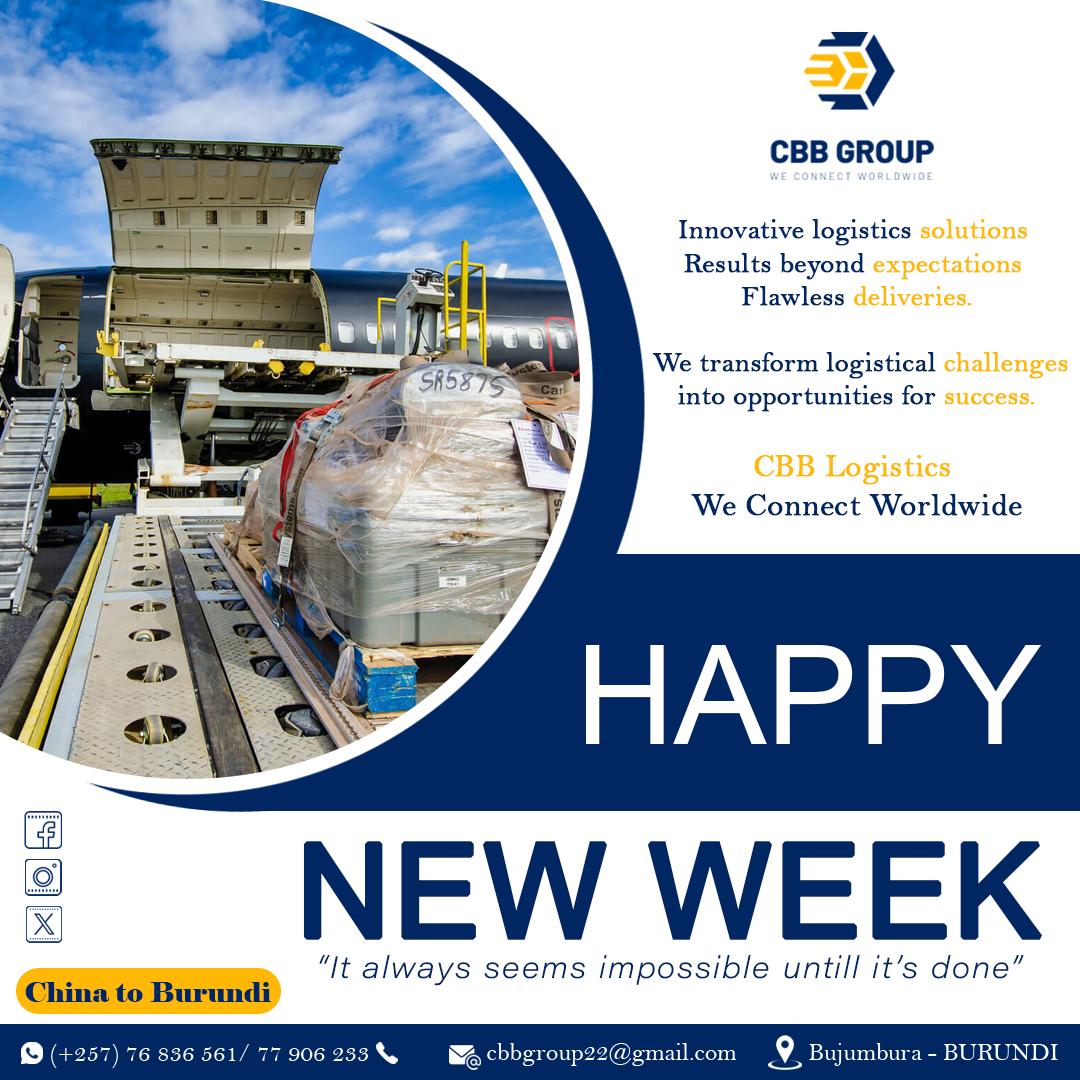 Cbbgroup_bdi's tweet photo. We transform logistical challenges into opportunities for success. Happy New week to our costumers. ✨

#aircargo #seacargo #weconnectworldwide #china_to_burundi https://t.co/c3mUDzKP8L