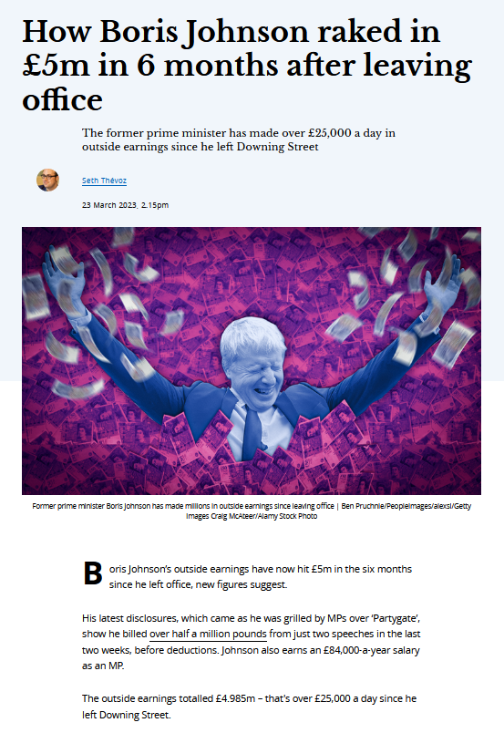 MartinMcAvoy_'s tweet photo. @CANDY38948483 @Conservatives @RishiSunak @MailOnline Just like Blair, Cameron, May & the rest, they became politicians to make cash. I always laugh when dopey Tories plea for #dePfeffel to return, when he has made millions since quitting
But none of them worked for Goldman Sachs. Sunak will be paid more than all of them, together! https://t.co/tb1JV8KOQt