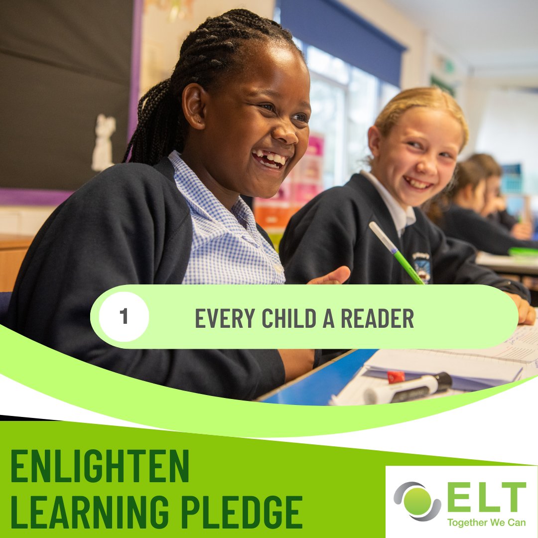 Our Enlighten Learning Pledge is our aspiration for every child, in every school. We believe that all children should see themselves as readers. We do this by creating a culture that nurtures a joy for reading, delivering a strong reading curriculum and investing in good books.