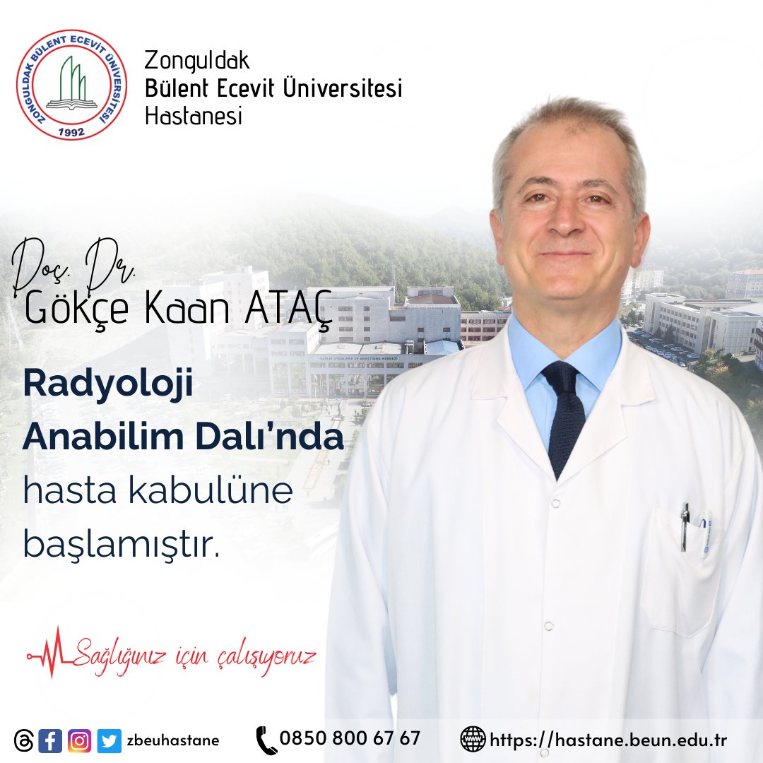 Zonguldak Bülent Ecevit Üniversitesi Hastanesi olarak akademik kadrolarımız büyümeye devam ediyor…

Doç. Dr. Gökçe Kaan ATAÇ Radyoloji Anabilim Dalı’nda hasta kabulüne başladı.