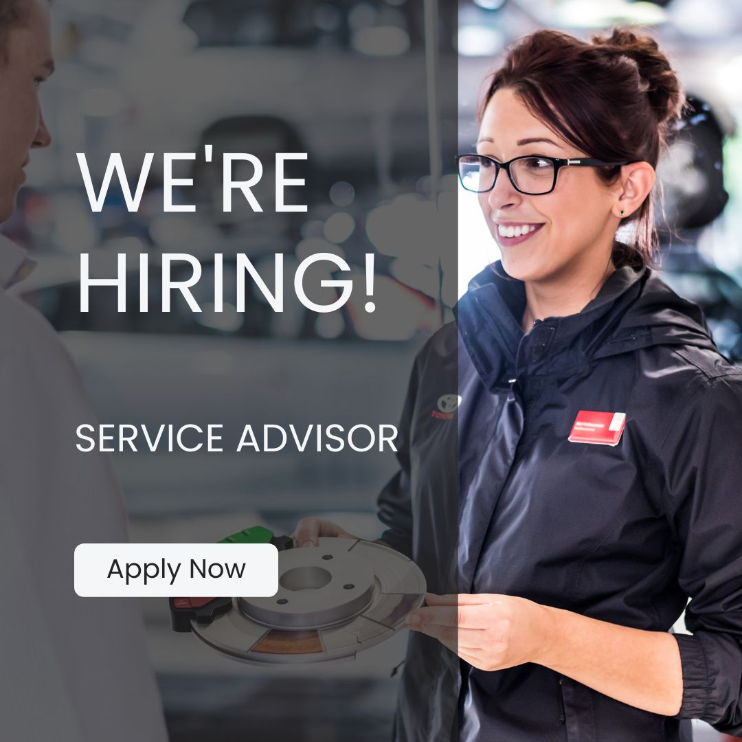 𝗪𝗘'𝗥𝗘 𝗛𝗜𝗥𝗜𝗡𝗚!🚘 Are you a great team player with high level customer service skills and with the ability to multi-task? We are looking for a Service Advisor to join us in @BurrowsToyota Rotherham. If you're up for the challenge, apply online. ➡️ bit.ly/48DAFlR