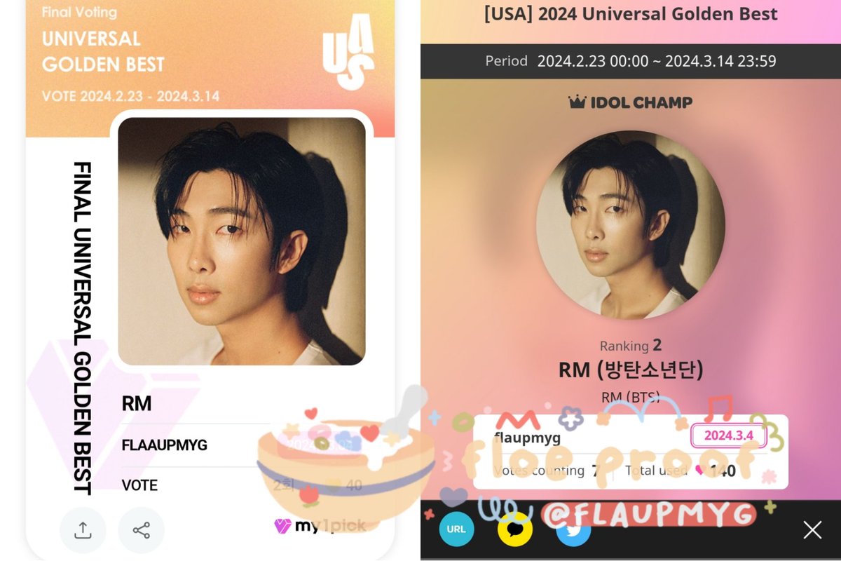 flaupmyg's tweet photo. ❗CHALLENGE UNIVERSAL GOLDEN BEST for #RM❗tagged by @femiltasya_ @prilyjm @juliayanti22 @bleuunam

i dare u @cutielovelyj_m @_Okey025 @wireawi  @elsptrs @MillitaryWifee  @amsowell_ @kim_aechaa @hiddenmenad @cigarettafx @hobiitaa @kthvjess  @mamashobi @namuRM94 @kseokjinmin https://t.co/xZp1cGnW2N