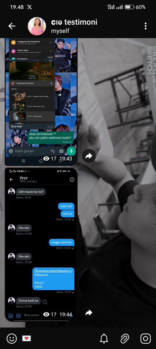 carcvee's tweet image. Semua testimoni ada di telegram t.me/Berscamamu