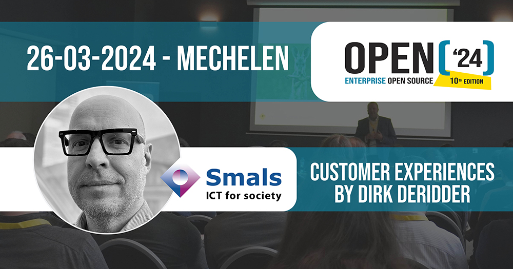 🎙 Excited to announce Dirk Deridder as one of our #keynote speakers at #OPEN24! Join us for an insightful talk on <a href="/Smals_ICT/">Smals_ICT</a> #opensource challenges in the ever-evolving landscape. Save your spot at open-24.be Expect a day of learning &amp; networking with experts!
