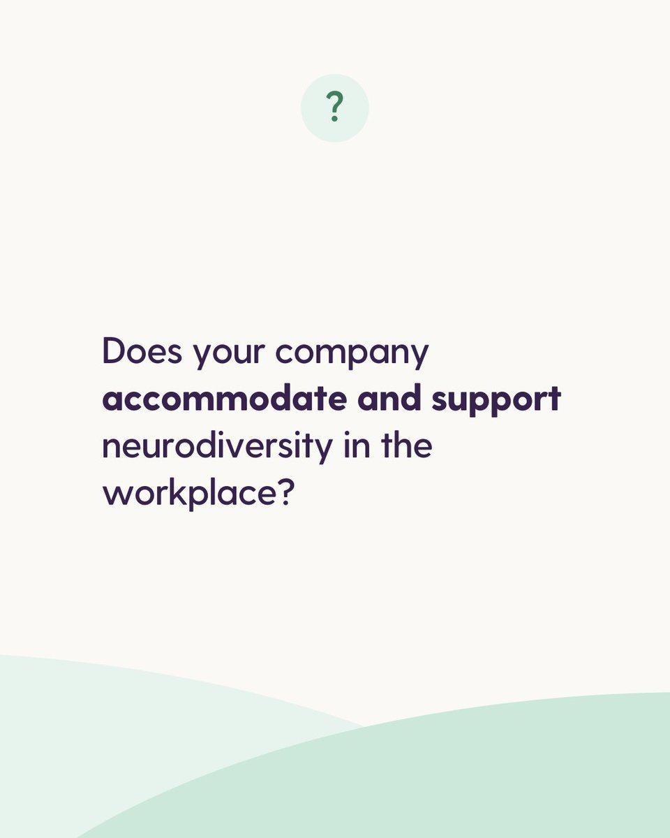 Supporting neurodivergent people to thrive at work is a win-win. Employers benefit from a full range of talents; more people can enjoy contributing their skills.

How does your employer support neurodivergent people? Let us know.

#inclusion #work #neurodivergent #diversity
