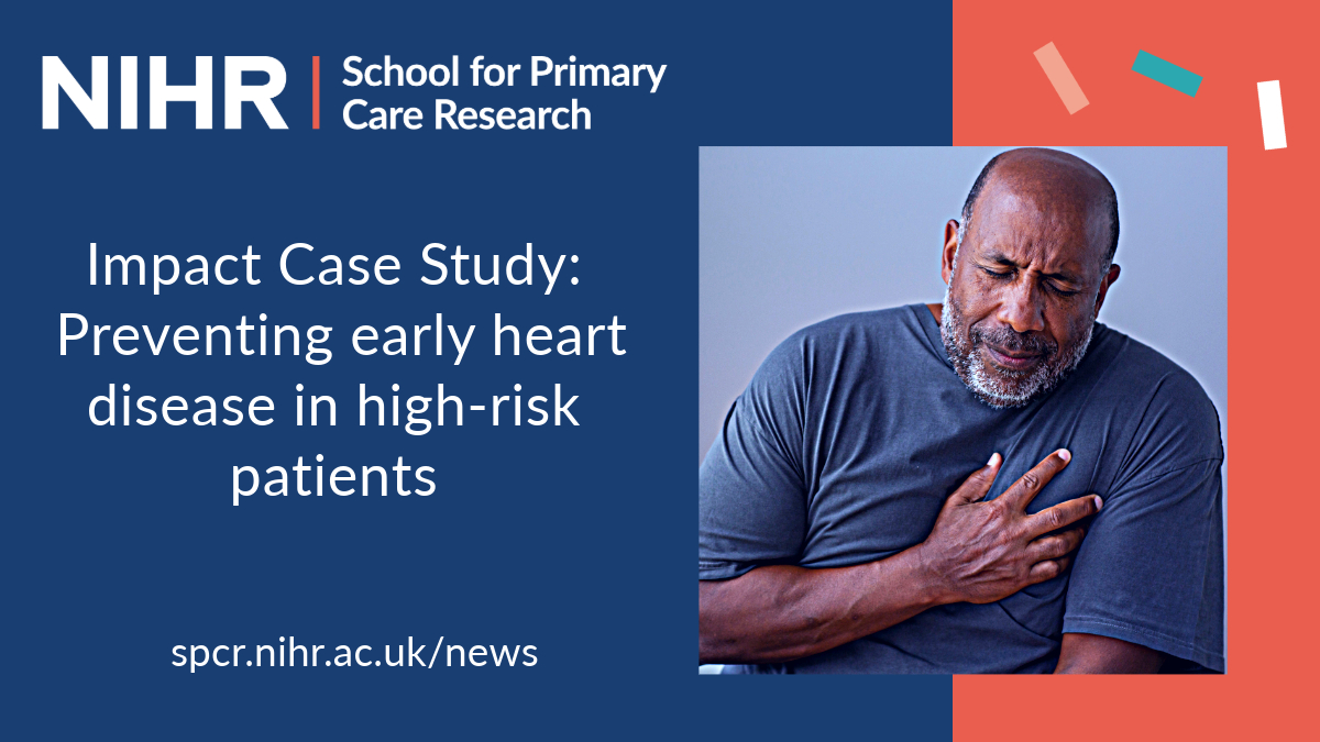 SCPR Impact Case Study: Preventing early heart disease in high-risk patients🔗spcr.nihr.ac.uk/news/impact-ca…

#PrimaryCare #Research #heartdisease #heartattacks