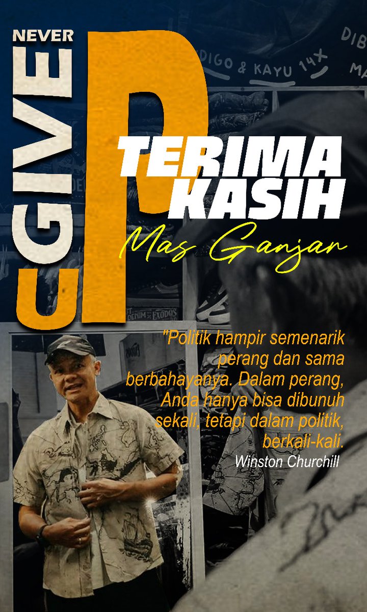 Ganjar, semangatmu adalah obat untuk politik yang sakit. Kesejahteraan berkali lipat, Indonesia Hebat ! @fumi237813 
#KitaAdalahTiga
#BanggaBersamaGPMMD