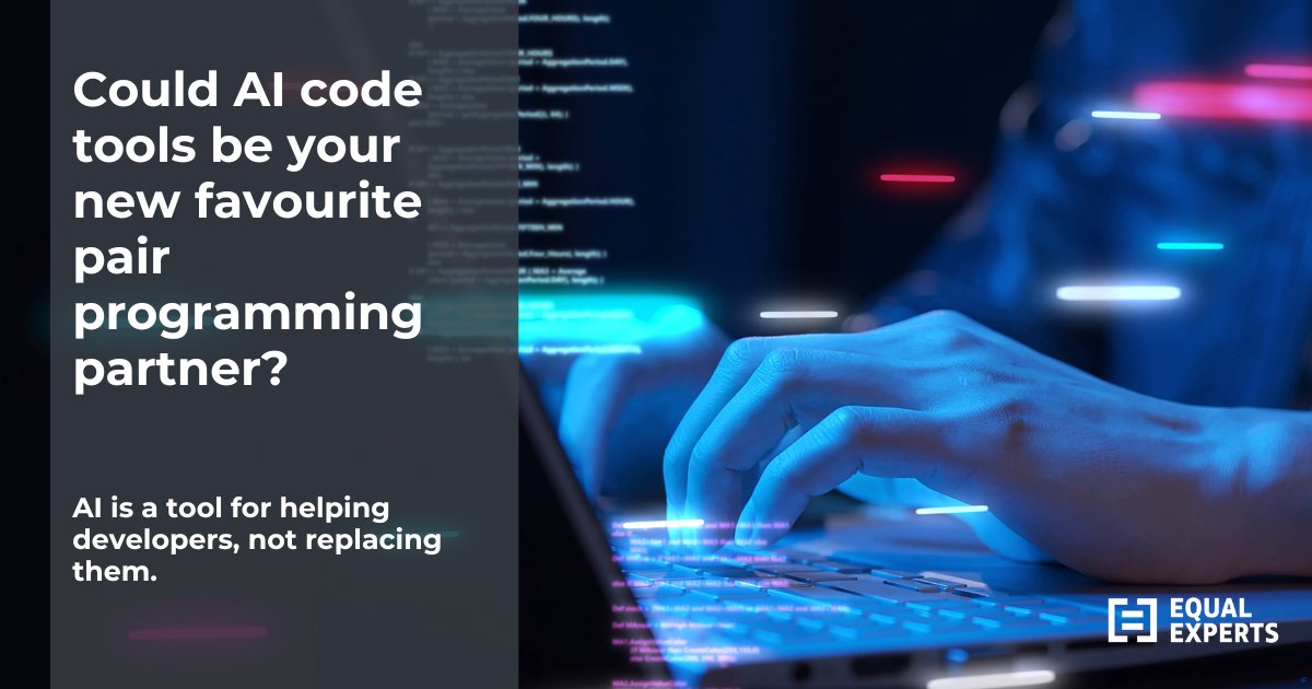 EqualExperts's tweet image. Worried that AI is coming for your job?
"I've been using JetBrains #AIAssistant to create better more #efficientcode for 5 months I can tell you AI is a tool for #developers not a replacement." Paul Keelan
hubs.li/Q02mRCH10