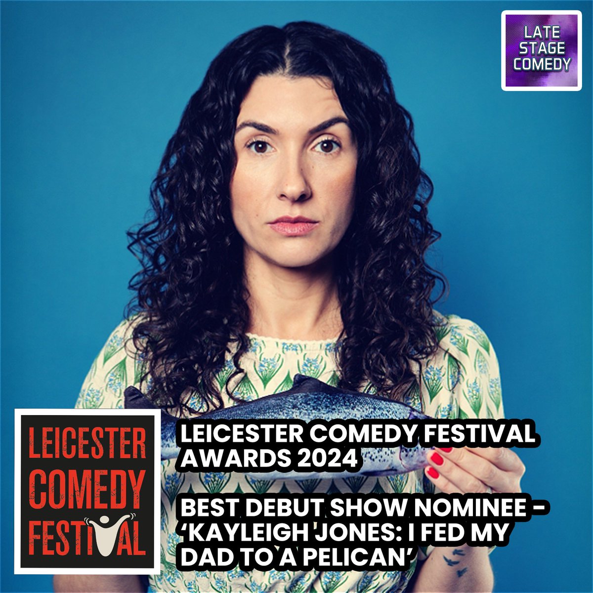 Late Stage Comedy - Leicester Comedy Festival '24! (@latestagecomedy) on Twitter photo Wonderful to have nominations in four categories for <a href="/LeicsComedyFest/">Leicester Comedy Festival</a> 2024 awards!
Well done <a href="/EastStreetLanes/">East Street Lanes</a>, @IamDanDriver, <a href="/kayleigh_ajones/">Kayleigh Jones</a> and us! Wonderful to have nominations in four categories for <a href="/LeicsComedyFest/">Leicester Comedy Festival</a> 2024 awards!
Well done <a href="/EastStreetLanes/">East Street Lanes</a>, @IamDanDriver, <a href="/kayleigh_ajones/">Kayleigh Jones</a> and us!