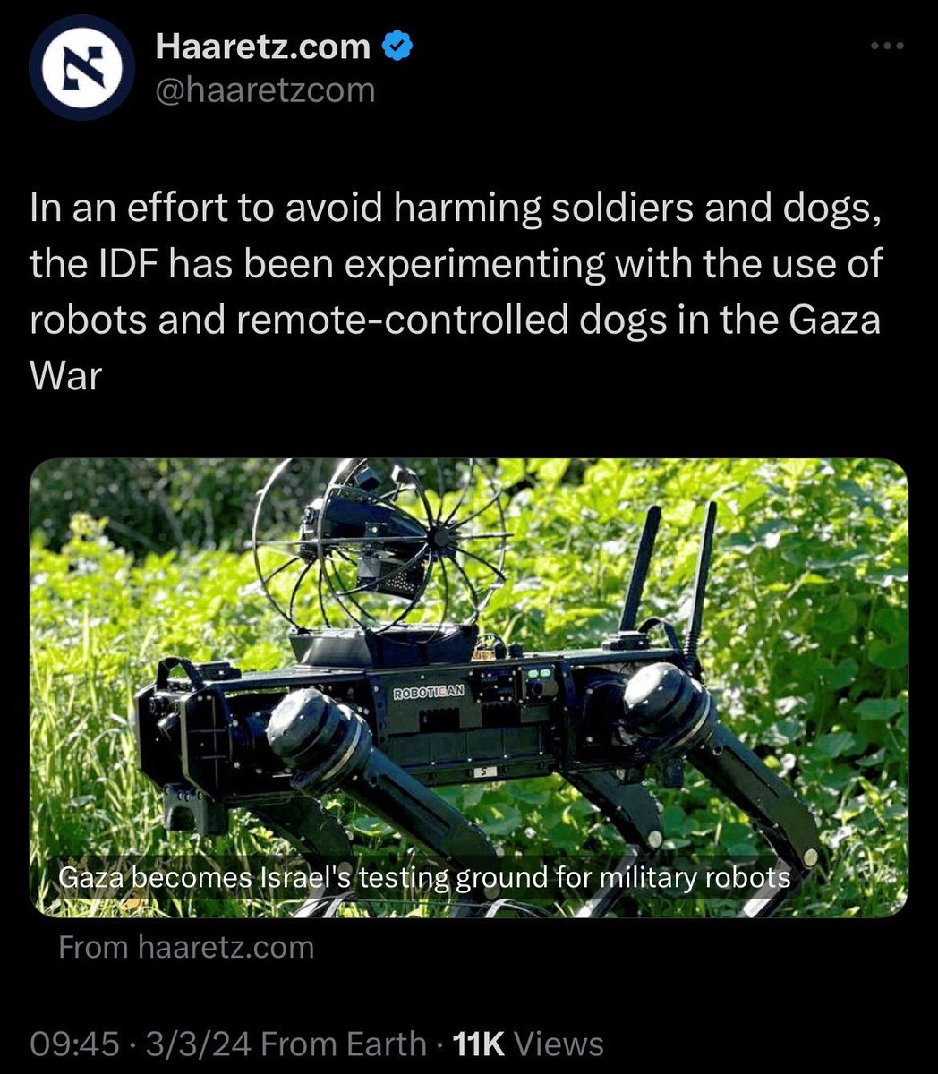 DerenicByrd's tweet image. This product was created by Boston Dynamics and they promised us that these things wouldn’t be used against civilians.