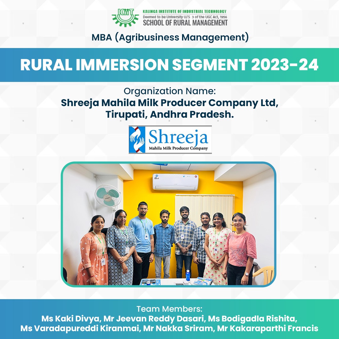 Bridging the gap with the unique blend of classroom knowledge and practical exposure, KSRM’s Rural Immersion Segment provides opportunities to work with the base organizations and experience a new culture. #ksrmbbsr #AgriBusinessManagement #RuralManagement #ruralimmersionsegment