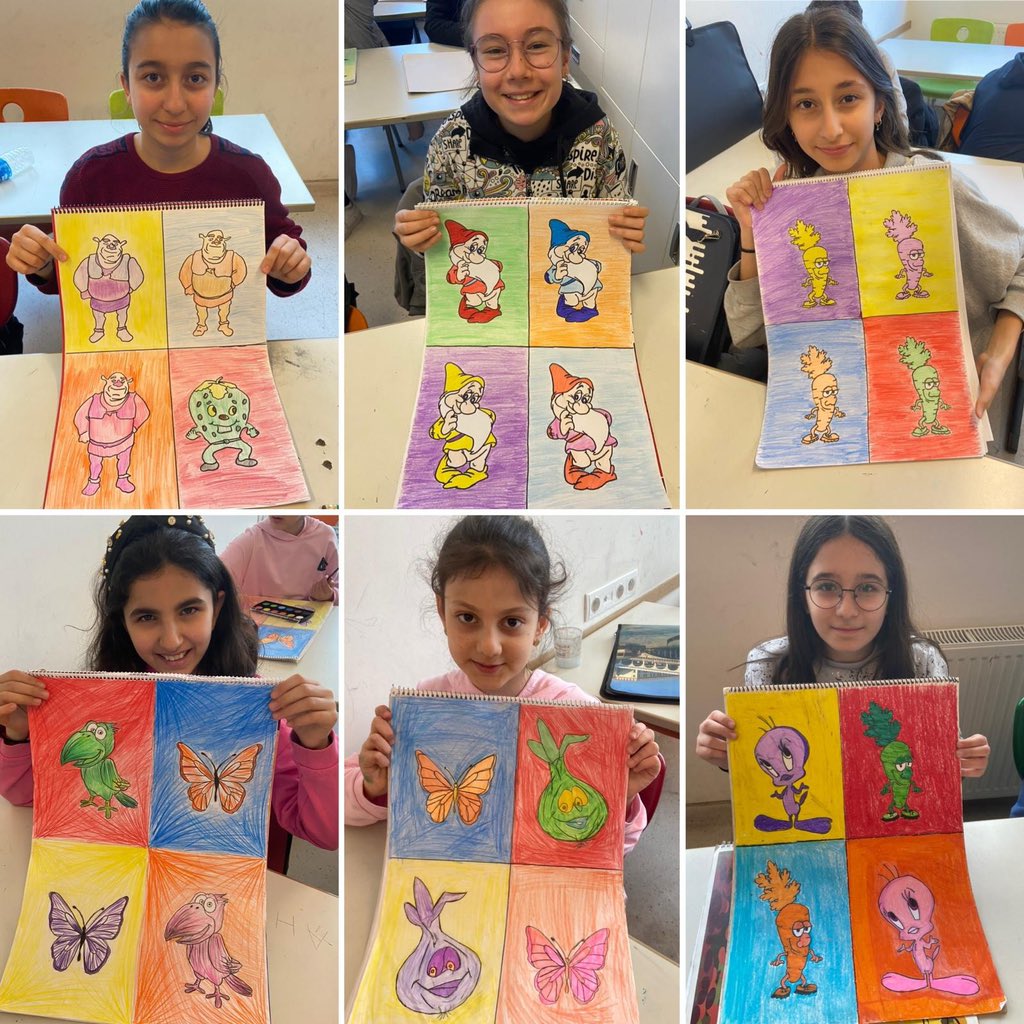 bk_siirtkampusu's tweet image. Ortaokul öğrencilerimizle görsel sanatlar derdinden zıt renkler ve mozaik çalışmaları… 🎨👨‍🎨👩‍🎨🎨🖌️
#gorselsanatlar #renkler #mozaik 
@ilkay_tandogan 
@ErdalBatg @akkoyunerkam_