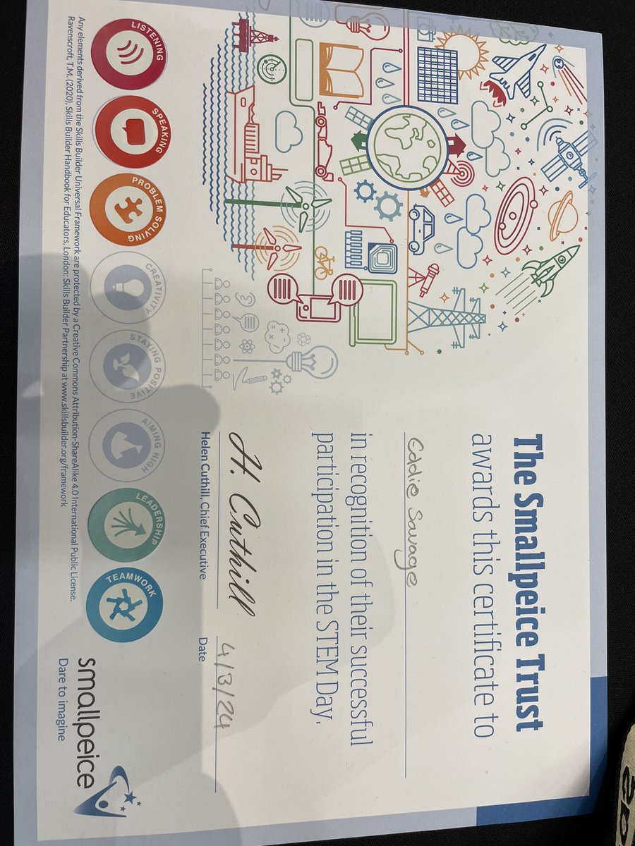 Employability skills pictures being awarded throughout the day!