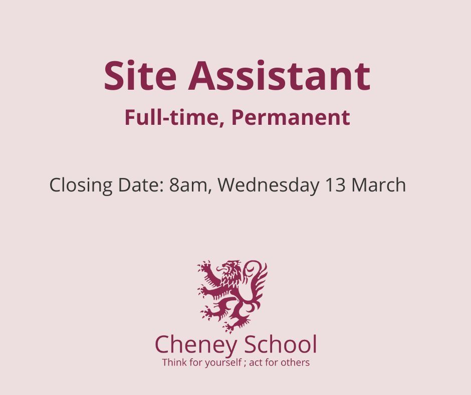 Come and join us! We're hiring for a full-time Site Assistant. For more details and to apply: buff.ly/48DjsZU Closing date: 8am 13th March.