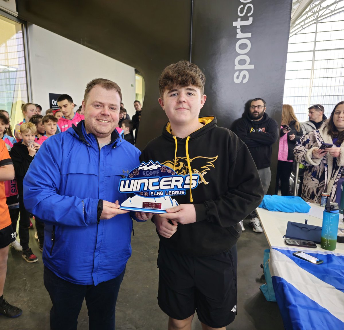 inverclydenix's tweet photo. Great day at Scottish Flag Football yesterday, where the Phoenix won the plate competition for the Youth Winter League. Thanks to our opponents and the organisers 👍
Back to training this Sunday! https://t.co/M4O4dmhvBs