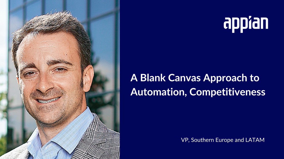 AppianUK's tweet image. In his latest interview with Sofía Garduño of @MXBusinessNews, our VP of Southern Europe and LATAM, @miguelgserrano explained how Appian is transforming the #procesautomation sector.

👉 For more details: ap.pn/3OXSEMU