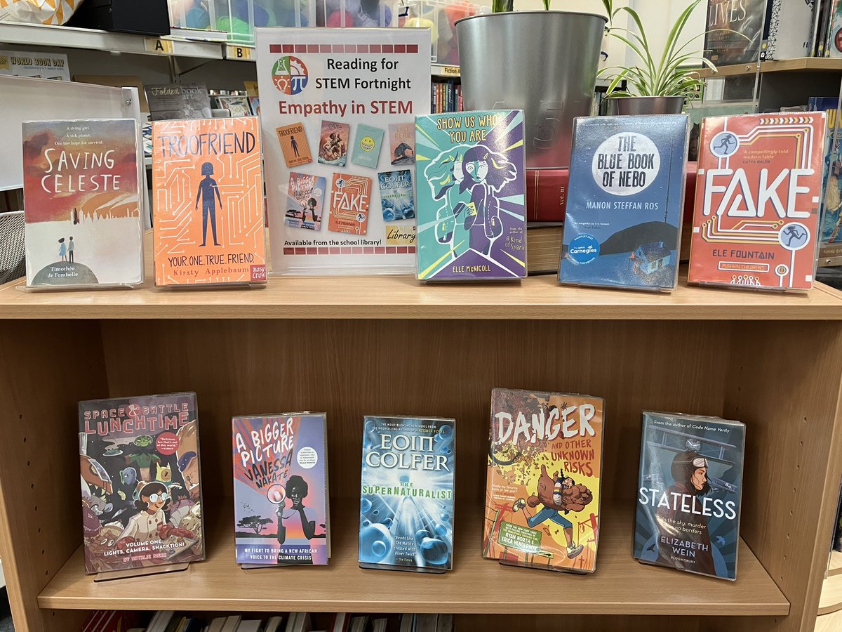 To celebrate #STEM Fortnight at KLS and #ReadForEmpathy, check out our display of books with both at the heart of their story!