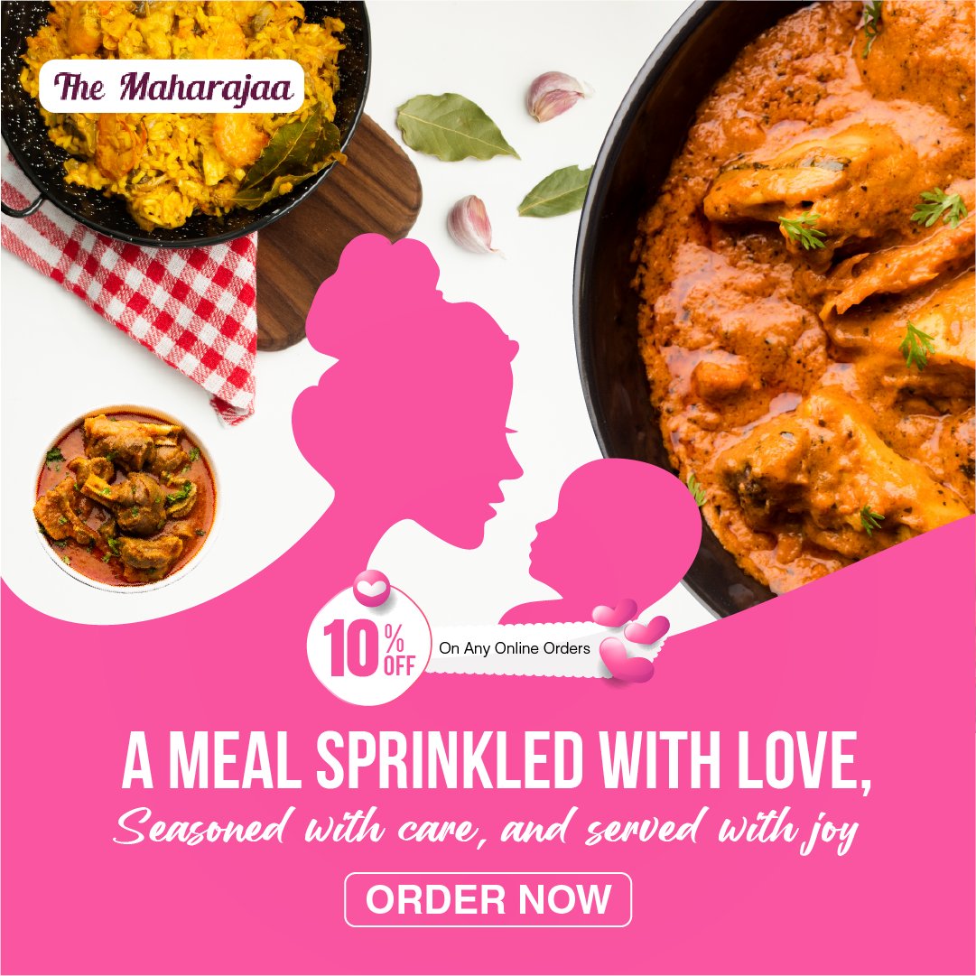 Raising a toast to the queen of home-cooked meals 🥘🧑‍🍳 📲 𝐏𝐥𝐚𝐜𝐞 𝐘𝐨𝐮𝐫 𝐎𝐫𝐝𝐞𝐫: themaharajaa.co.uk #TheMaharajaa | #Foodie | #MothersDay | #Treat | #indiantakeaway