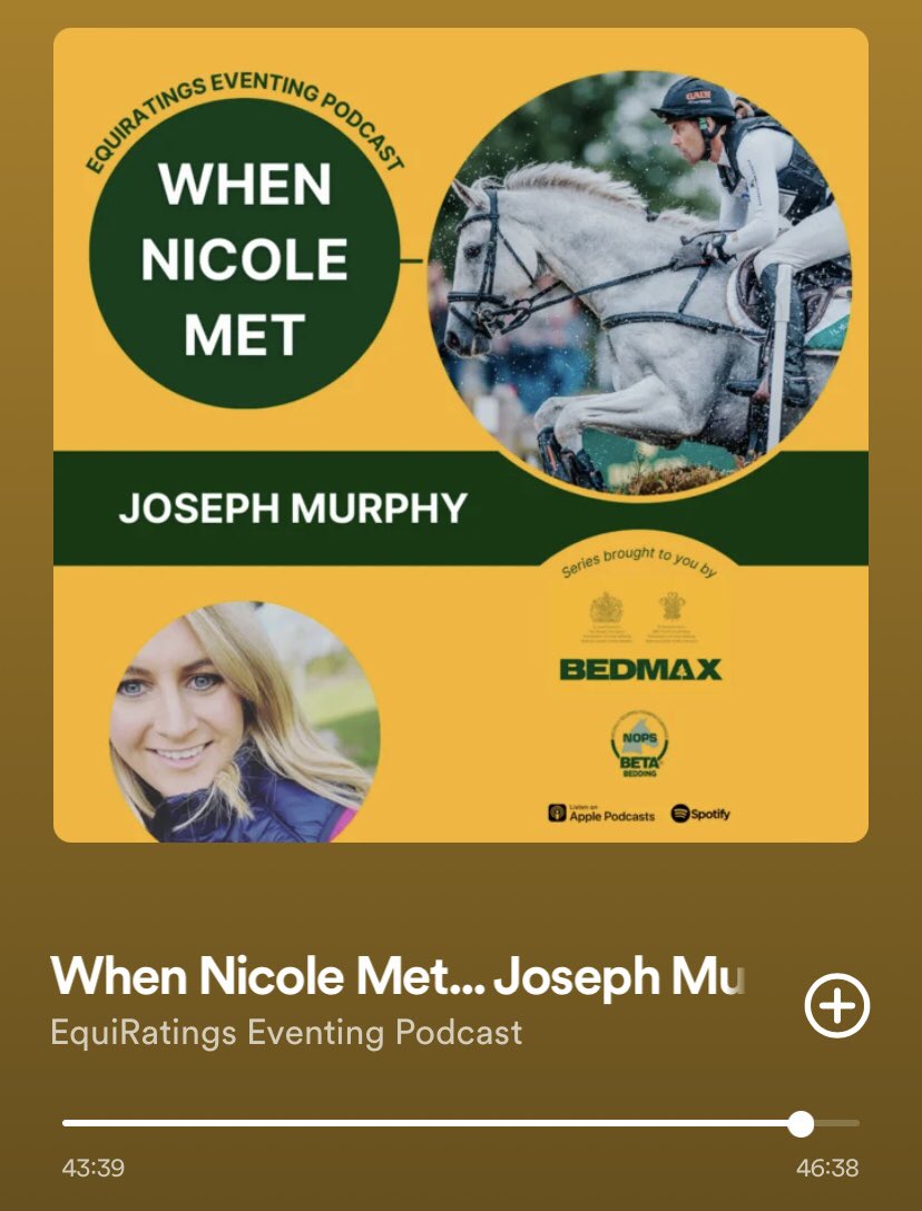 Great podcast with #MervueChampion <a href="/JMurphyEventing/">J Murphy Eventing(OLY)</a> 
open.spotify.com/episode/6zLj3X…
