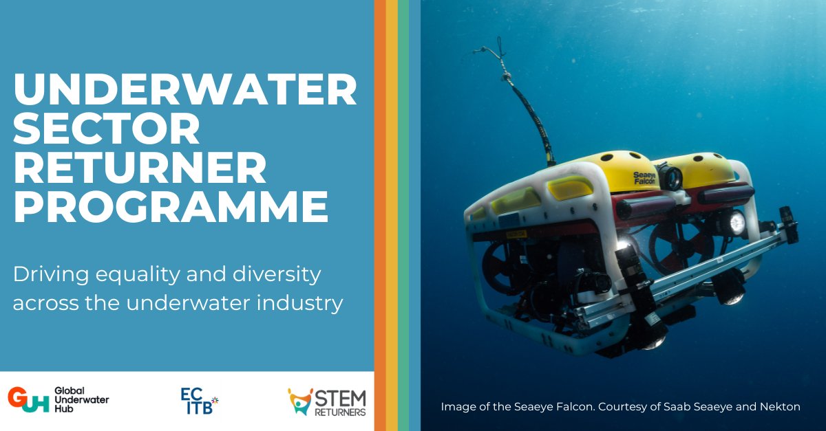 We are delighted to announce the launch of our new partnership to drive equality and diversity across the underwater industry with @GUH_News and the @ECITB_Skills To find out more visit ow.ly/Kh0n50QKEFy #STEMReturners #ReturnToSTEM #careerbreak